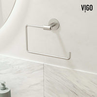 Elan 4-Piece Bath Hardware Set with 24 in. Towel Bar, Toilet Paper Holder, Hand Towel Holder, Hook
