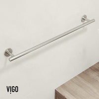 Elan 4-Piece Bath Hardware Set with 24 in. Towel Bar, Toilet Paper Holder, Hand Towel Holder, Hook