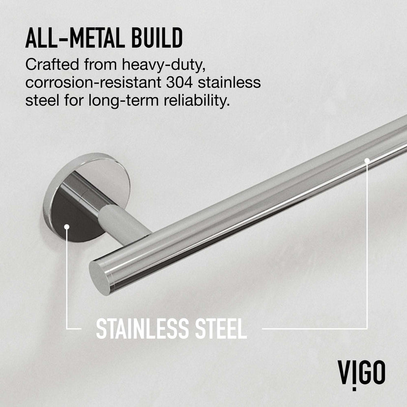 Elan 4-Piece Bath Hardware Set with 24 in. Towel Bar, Toilet Paper Holder, Hand Towel Holder, Hook