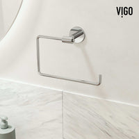 Elan 4-Piece Bath Hardware Set with 24 in. Towel Bar, Toilet Paper Holder, Hand Towel Holder, Hook