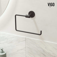 Elan 4-Piece Bath Hardware Set with 24 in. Towel Bar, Toilet Paper Holder, Hand Towel Holder, Hook