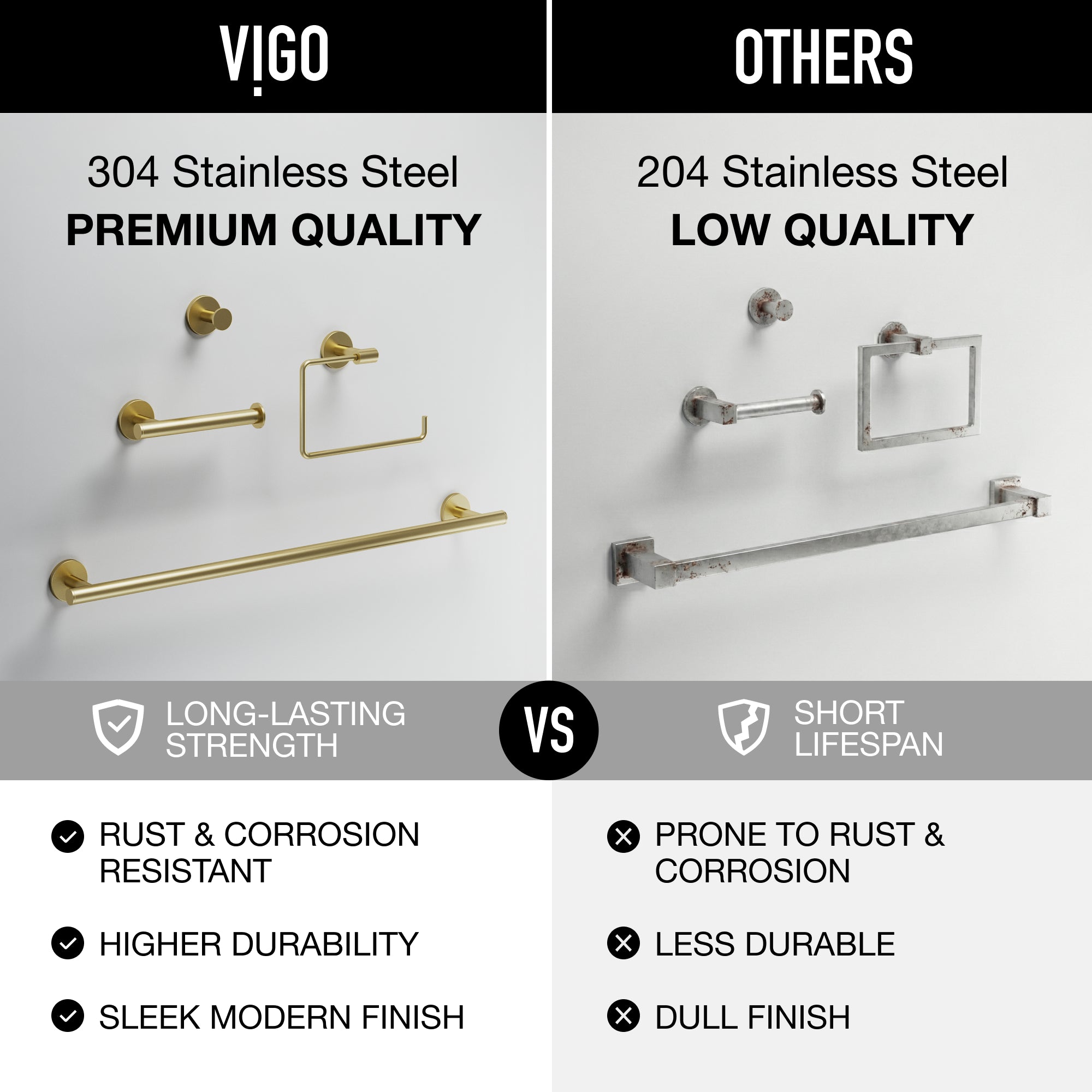 Elan 4-Piece Bath Hardware Set with 24 in. Towel Bar, Toilet Paper Holder, Hand Towel Holder, Hook