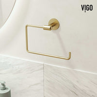 Elan 4-Piece Bath Hardware Set with 24 in. Towel Bar, Toilet Paper Holder, Hand Towel Holder, Hook