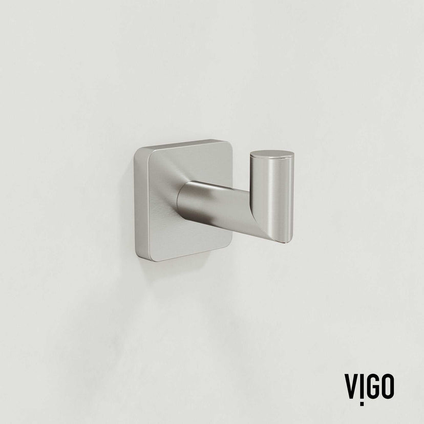 Satro 4-Piece Bath Hardware Set with 24 in. Towel Bar, Toilet Paper Holder, Hand Towel Holder, Hook