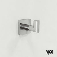 Satro 4-Piece Bath Hardware Set with 24 in. Towel Bar, Toilet Paper Holder, Hand Towel Holder, Hook