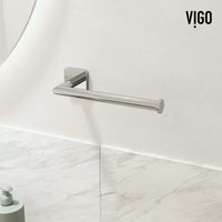 Satro 4-Piece Bath Hardware Set with 24 in. Towel Bar, Toilet Paper Holder, Hand Towel Holder, Hook