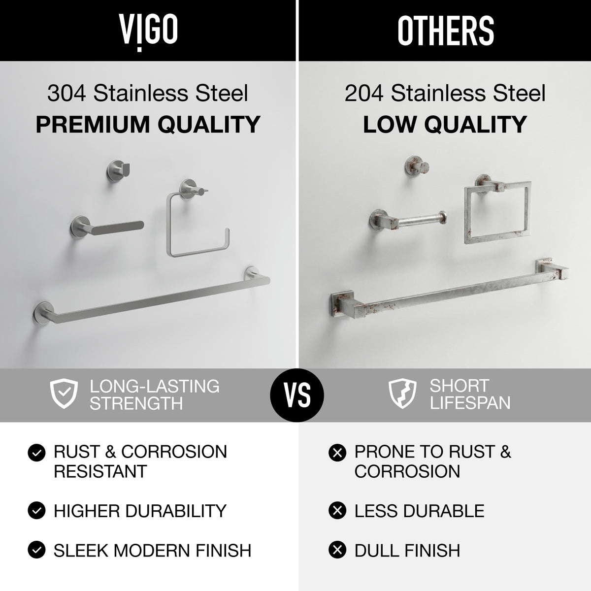 Arden 4-Piece Bath Hardware Set with 24 in. Towel Bar, Toilet Paper Holder, Hand Towel Holder, Hook