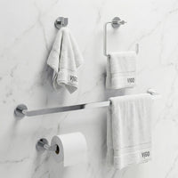 Arden 4-Piece Bath Hardware Set with 24 in. Towel Bar, Toilet Paper Holder, Hand Towel Holder, Hook