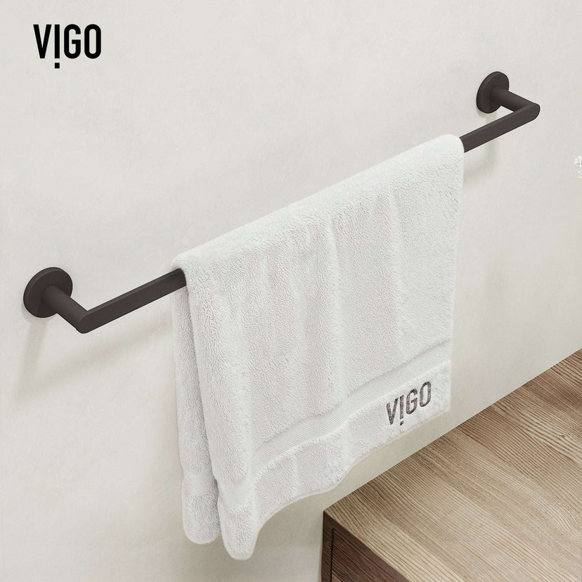 Arden 4-Piece Bath Hardware Set with 24 in. Towel Bar, Toilet Paper Holder, Hand Towel Holder, Hook