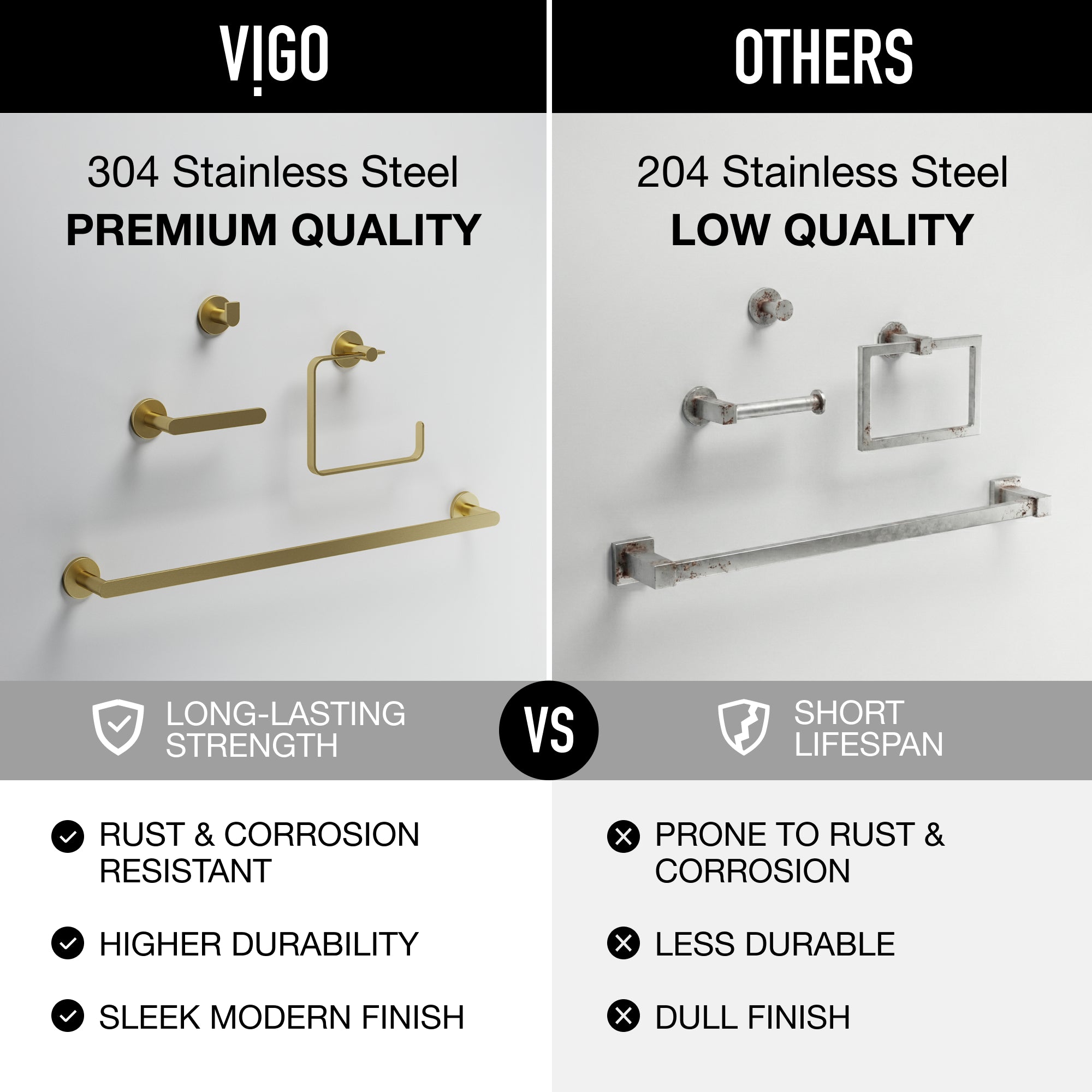 Arden 4-Piece Bath Hardware Set with 24 in. Towel Bar, Toilet Paper Holder, Hand Towel Holder, Hook