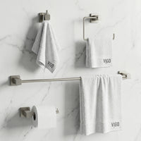 Meridian 4-Piece Bath Hardware Set with 24 in. Towel Bar, Toilet Paper Holder, Hand Towel Holder, Hook