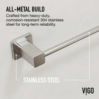 Meridian 4-Piece Bath Hardware Set with 24 in. Towel Bar, Toilet Paper Holder, Hand Towel Holder, Hook