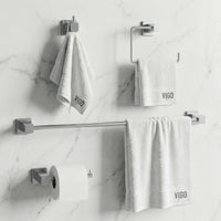 Meridian 4-Piece Bath Hardware Set with 24 in. Towel Bar, Toilet Paper Holder, Hand Towel Holder, Hook