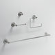 Cass 4-Piece Bath Hardware Set with 24 in. Towel Bar, Toilet Paper Holder, Hand Towel Holder, Hook