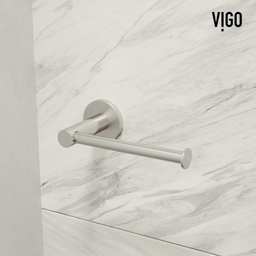 Cass 4-Piece Bath Hardware Set with 24 in. Towel Bar, Toilet Paper Holder, Hand Towel Holder, Hook