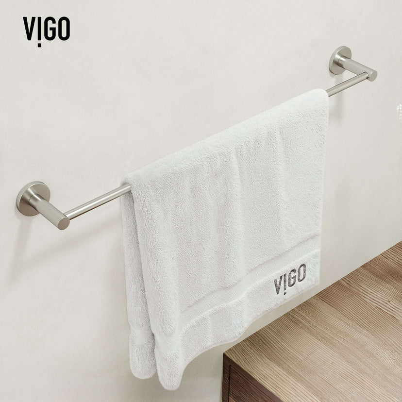 Cass 4-Piece Bath Hardware Set with 24 in. Towel Bar, Toilet Paper Holder, Hand Towel Holder, Hook