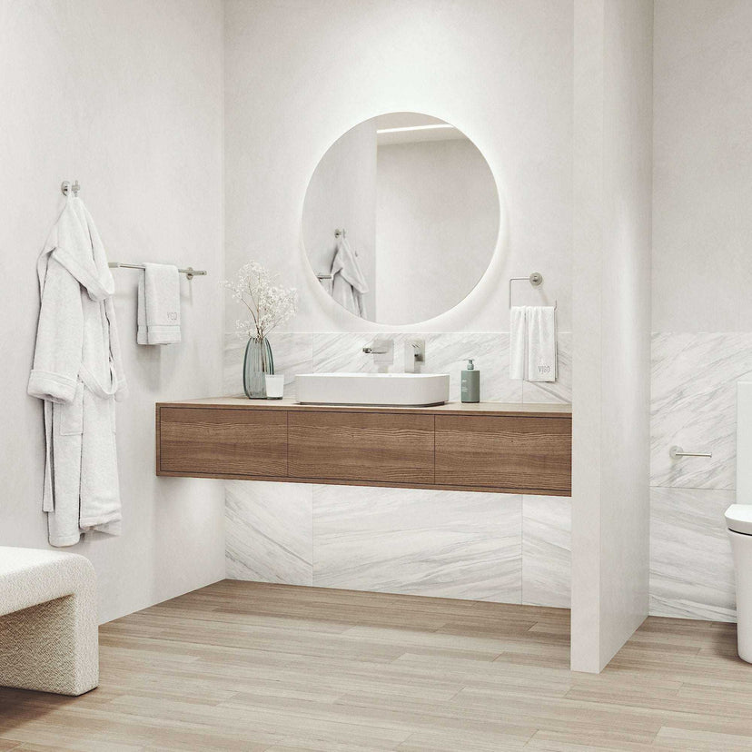 Cass 4-Piece Bath Hardware Set with 24 in. Towel Bar, Toilet Paper Holder, Hand Towel Holder, Hook