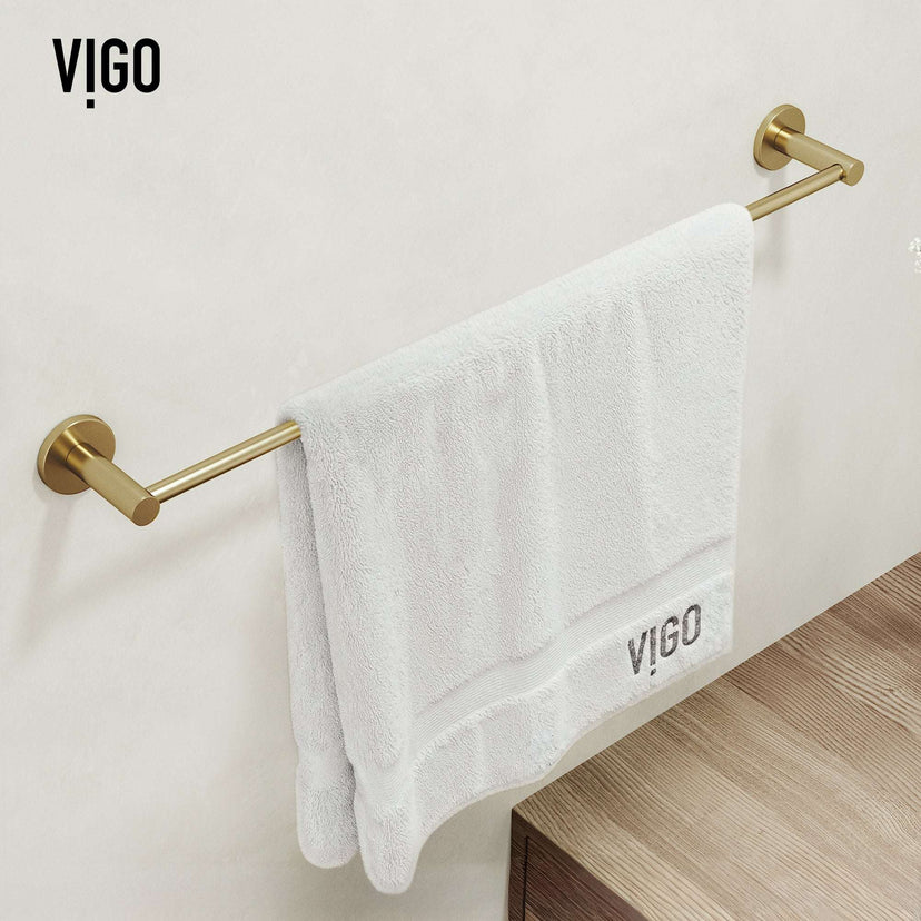 Cass 4-Piece Bath Hardware Set with 24 in. Towel Bar, Toilet Paper Holder, Hand Towel Holder, Hook