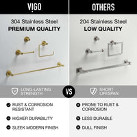 Cass 4-Piece Bath Hardware Set with 24 in. Towel Bar, Toilet Paper Holder, Hand Towel Holder, Hook
