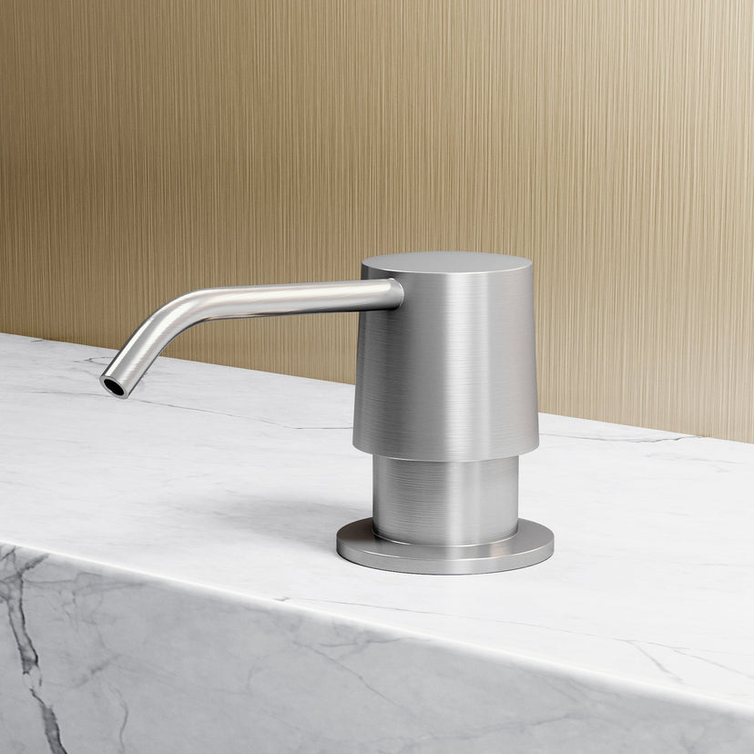 Deck mount kitchen accessory in stainless steel finish, handmade and fade resistant for commercial use