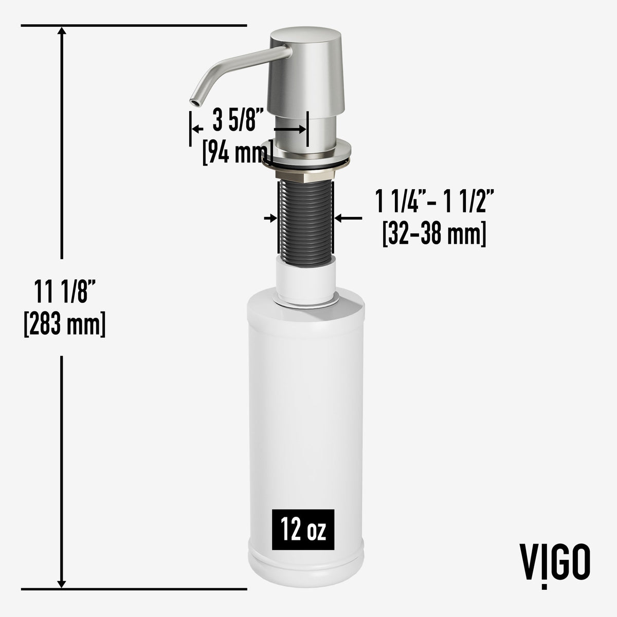 Commercial approved kitchen accessory in stainless steel, deck mount with durable brass material