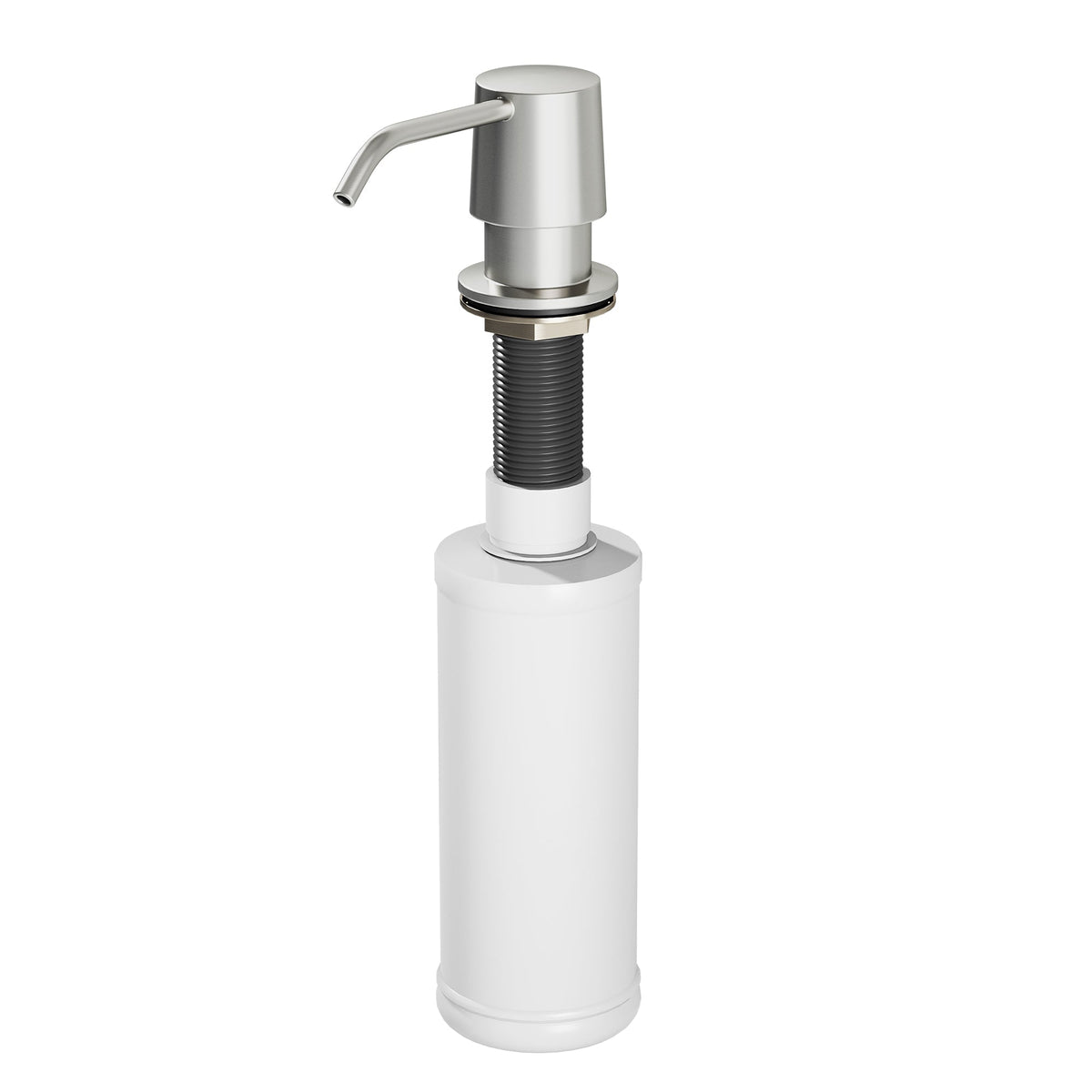 Modern deck mount kitchen accessory with stainless steel finish, resistant to rust and scratches