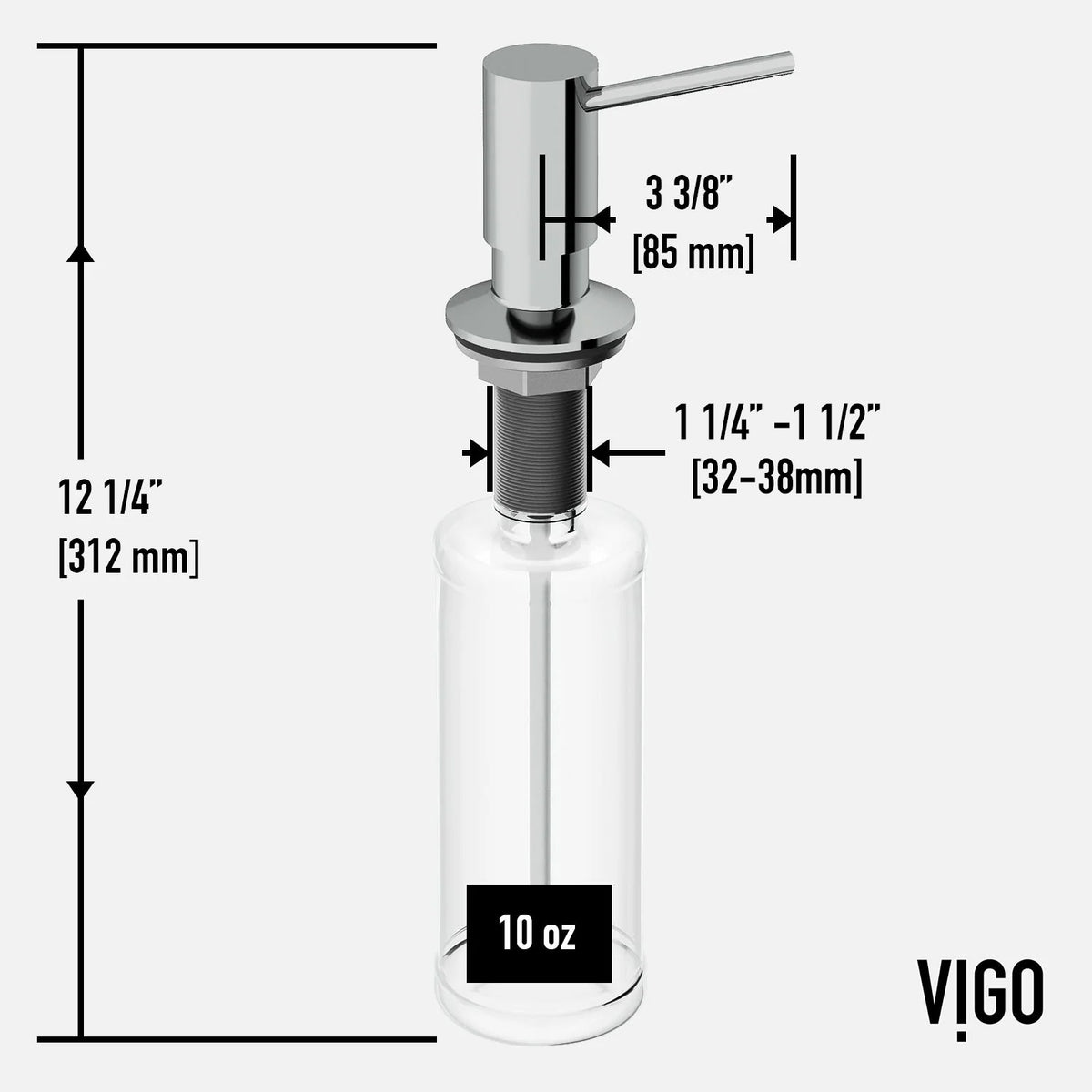 VIGO Greenwich Braddock Kitchen Soap Dispenser