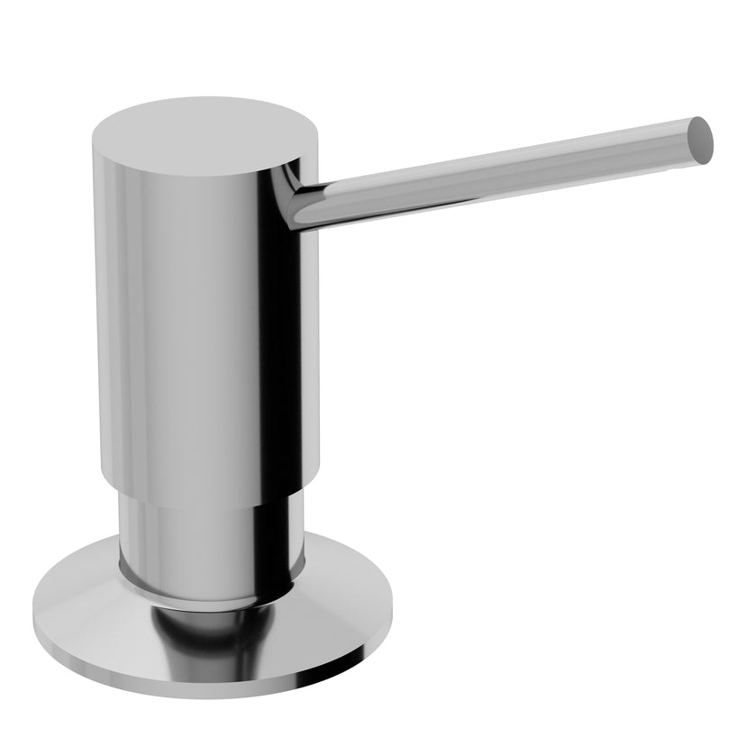12-inch tall modern kitchen accessory with chrome finish and brass material