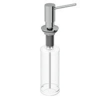Commercial-grade chrome kitchen accessory with deck mount installation