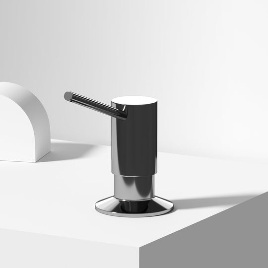 Brass kitchen accessory in chrome finish, handmade and scratch-resistant