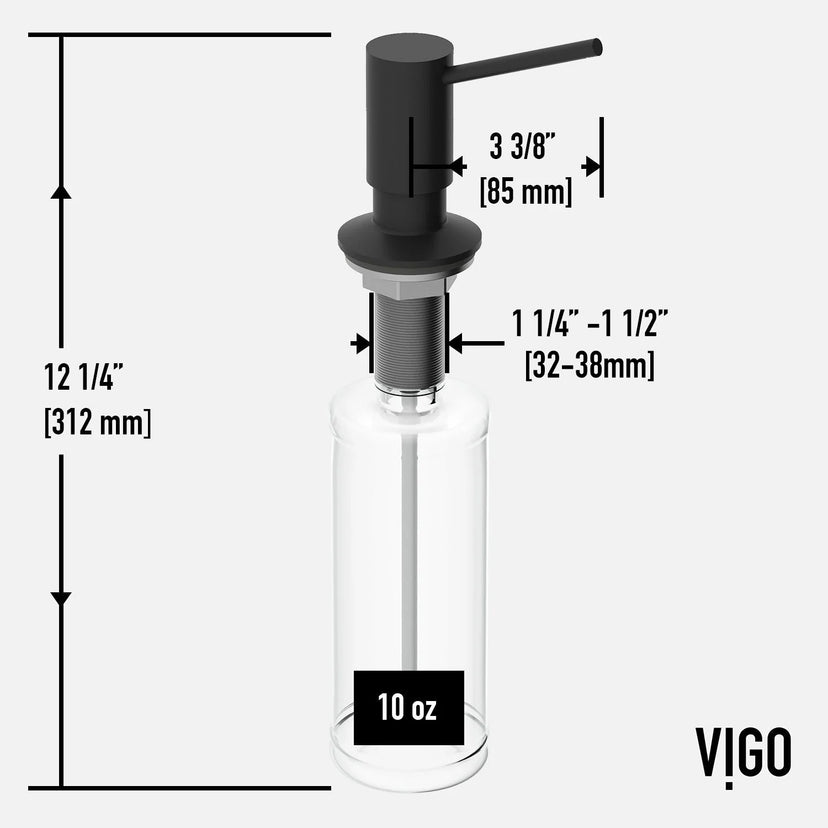 VIGO Greenwich Braddock Kitchen Soap Dispenser
