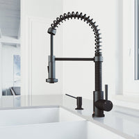 Commercial-grade matte black kitchen accessory with rust-resistant properties