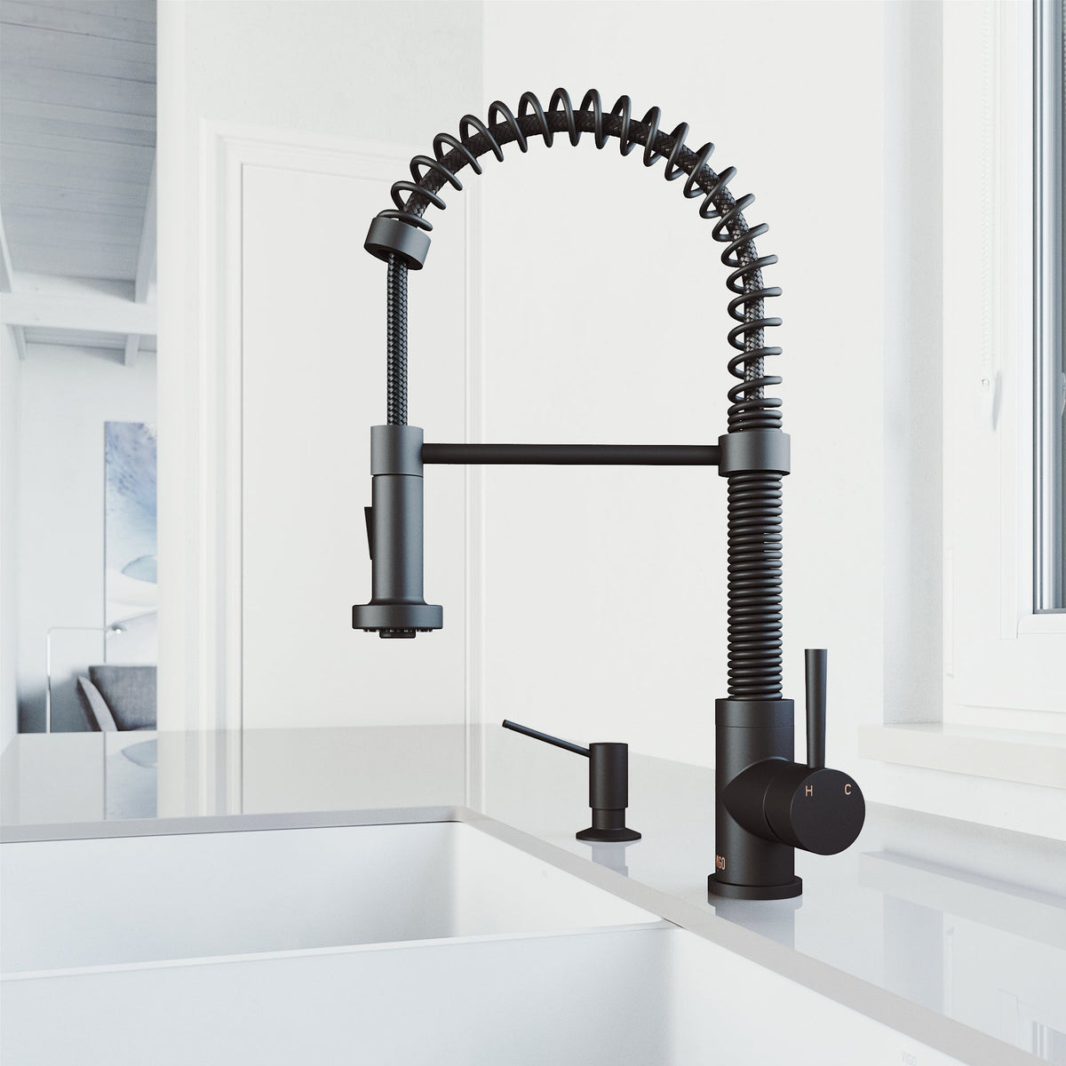 Commercial-grade matte black kitchen accessory with rust-resistant properties