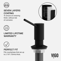 Modern kitchen accessory with matte black finish and deck mount design