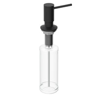 12-inch tall deck mount kitchen accessory in matte black finish