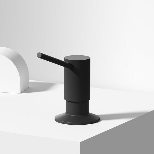 Contemporary kitchen accessory in matte black, handmade and durable