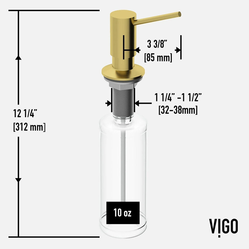 VIGO Greenwich Braddock Kitchen Soap Dispenser
