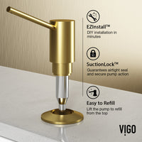 VIGO Greenwich Braddock Kitchen Soap Dispenser