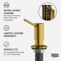 Rust-resistant matte brushed gold kitchen accessory for commercial use