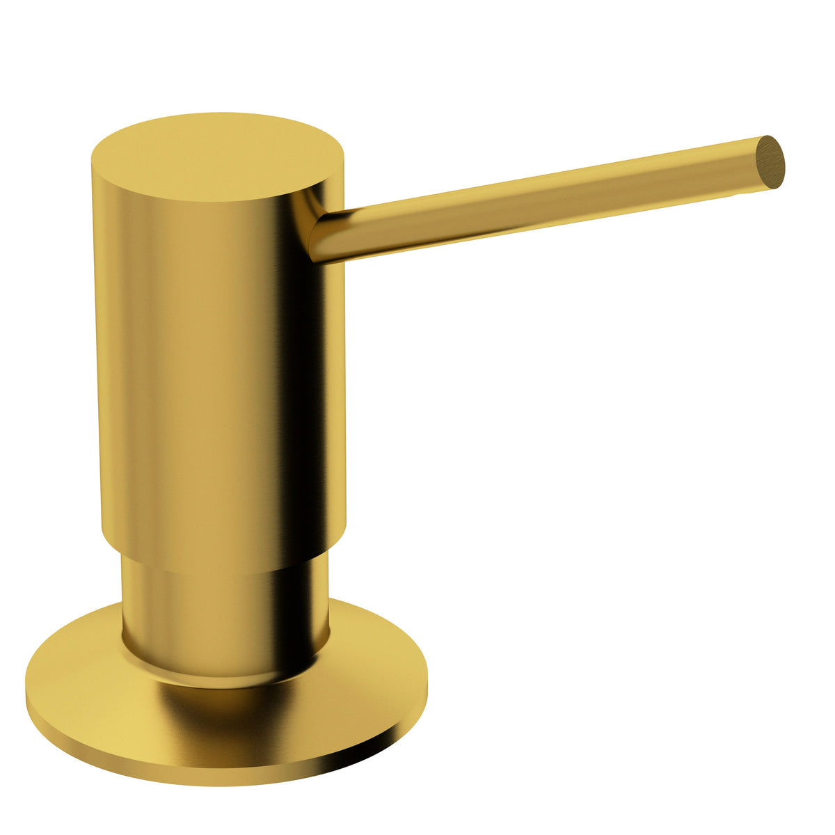 Modern kitchen accessory with scratch-resistant matte brushed gold surface