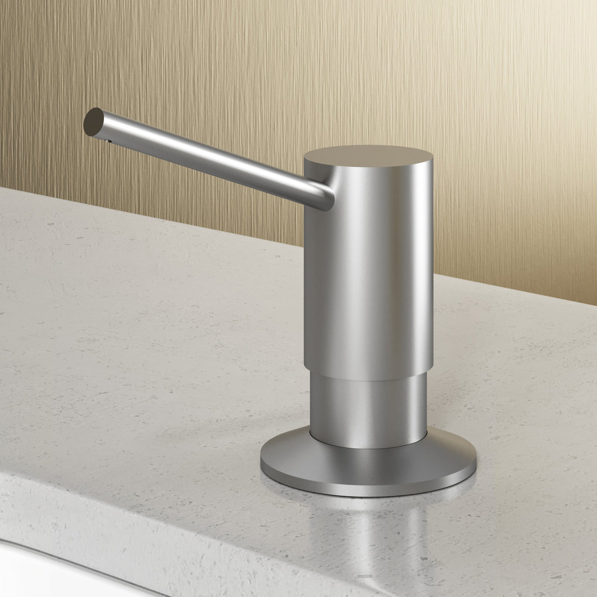 Stainless steel finish deck mount kitchen accessory with modern style