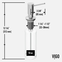 VIGO Greenwich Braddock Kitchen Soap Dispenser