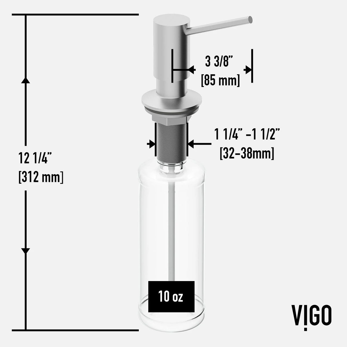 VIGO Greenwich Braddock Kitchen Soap Dispenser