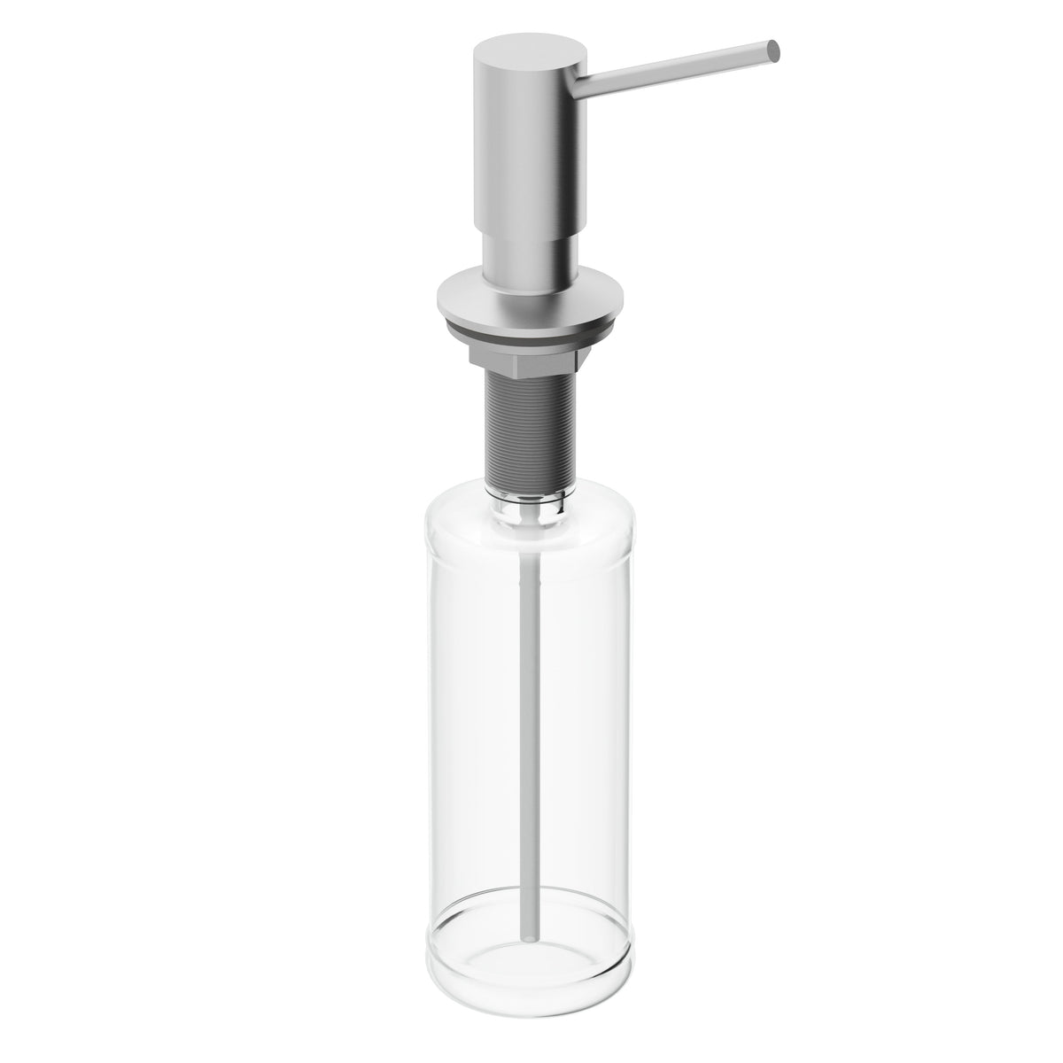 12-inch tall deck mount kitchen accessory with stainless steel finish