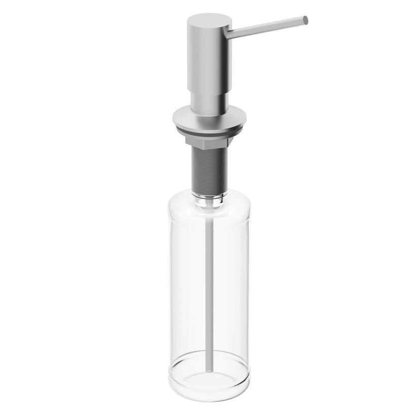 12-inch tall deck mount kitchen accessory with stainless steel finish