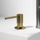 Matte brushed gold deck mount kitchen accessory with modern design