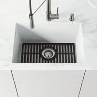 Matte black silicone sink grid modern kitchen accessory