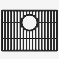 Commercial approved matte black silicone sink grid