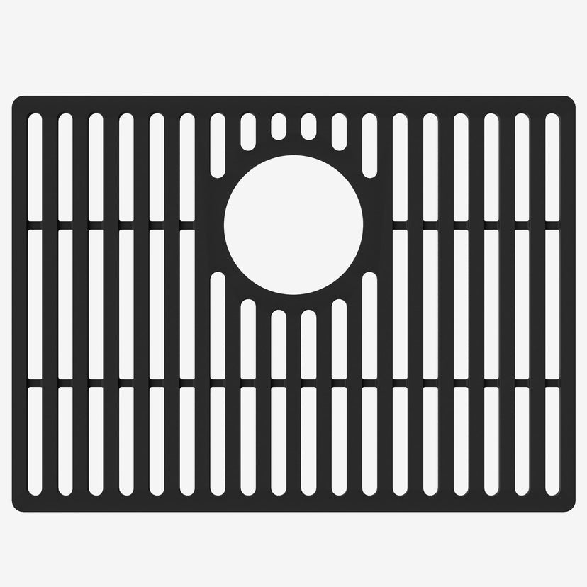 Commercial approved matte black silicone sink grid