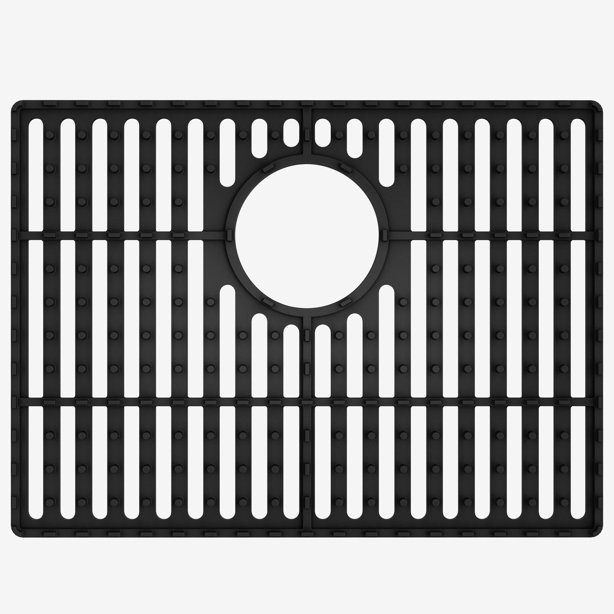 Modern kitchen sink accessory with silicone grid finish